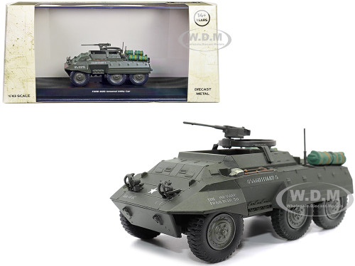 Ford M20 Armored Utility Car Olive Drab United States Army 1/43 Diecast Model Militaria Die Cast 23203-43