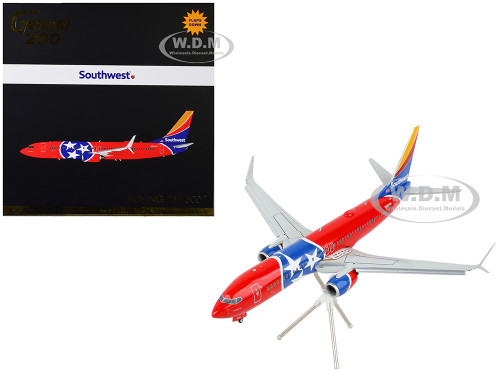 Boeing 737-800 Commercial Aircraft with Flaps Down 