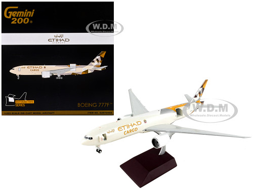 Boeing 777F Commercial Aircraft Eva Air Cargo White with Green