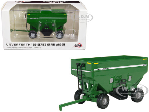 Unverferth 630 Grain Wagon Green 1/64 Diecast Model SpecCast UBC057