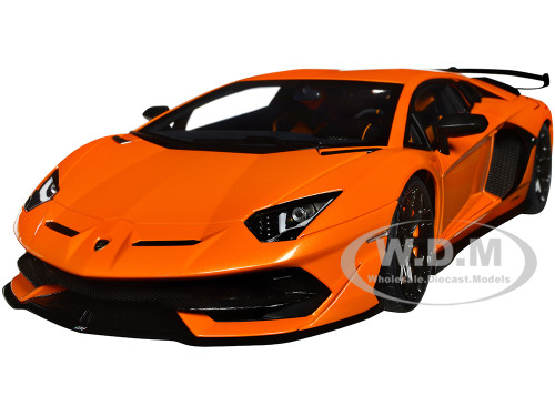 Lamborghini Aventador SVJ Arancio Atlas Pearl Orange 1/18 Model Car Autoart 79218