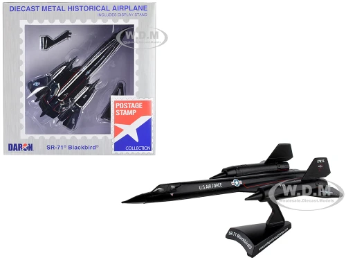 Lockheed SR 71 Blackbird Aircraft United States Air Force 1/200 Diecast Model Airplane Postage Stamp PS5389