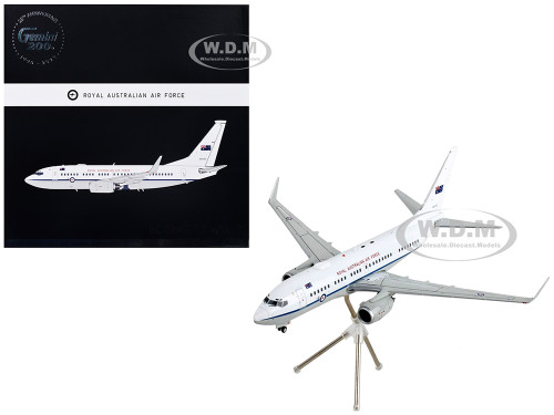 Boeing 737 700 Transport Aircraft Royal Australian Air Force A36-002 White and Gray Gemini 200 Series 1/200 Diecast Model Airplane GeminiJets G2RAA1223