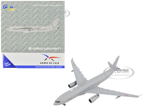 Airbus A330 MRTT Tanker Aircraft Armee de l Air French Air Force Gray Gemini Macs Series 1/400 Diecast Model Airplane GeminiJets GM105