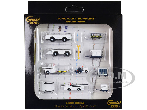 Airport Support Equipment Set of 10 pieces Gemini 200 Series Diecast Models GeminiJets G2APS451