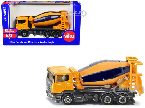 Scania Mixer Truck Yellow 1/87 HO Diecast Model Siku 1896
