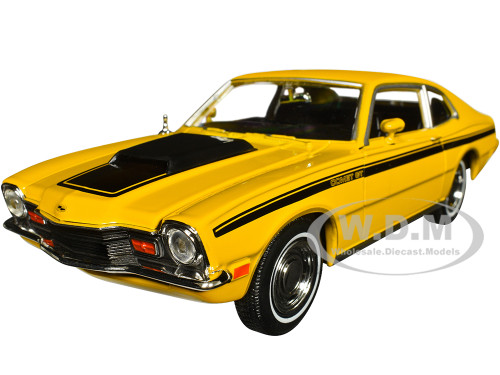 1971 Mercury Comet GT Yellow with Black Stripes Forgotten Classics Series 1/24 Diecast Model Car Motormax 79047Y