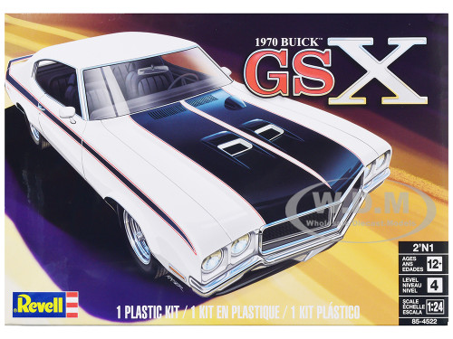 Level 4 Model Kit 1970 Buick GSX 2-in-1 Kit 1/24 Scale Model Revell 85-4522