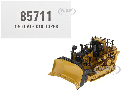 CAT Caterpillar D10 Track Type Dozer Yellow High Line Series 1/50 Diecast Model Diecast Masters 85711
