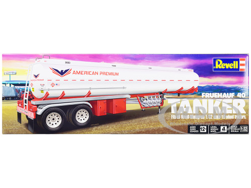 Level 4 Model Kit Fruehauf 40 Tanker Trailer 1/32 Scale Model Revell 14536