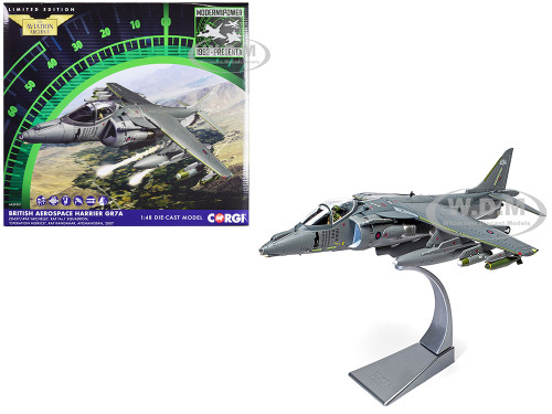 British Aerospace Harrier GR7A Aircraft Michelle RAF No 1 Squadron Operation Herrick RAF Kandahar Afghanistan 2007 Royal Air Force The Aviation Archive Series 1/48 Diecast Model Corgi AA29301