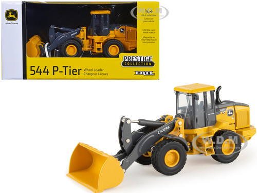 John Deere 544 P-Tier Wheel Loader Yellow Gray Prestige Collection 1/50 Diecast Model ERTL TOMY 45844