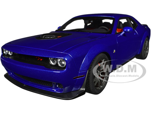 2022 Dodge Challenger R T Scat Pack Widebody Indigo Blue 1/18 Model Car Autoart 71772