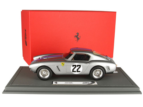 Ferrari 250 SWB #22 Elde Pierre Noblet 24 Hours of Le Mans 1960 with DISPLAY CASE Limited Edition to 96 pieces Worldwide 1/18 Model Car BBR BBR1861G