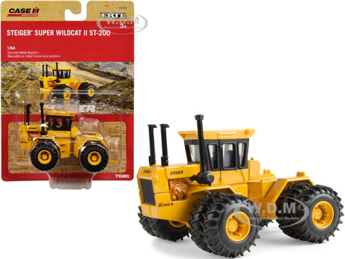 Steiger Super Wildcat II ST-200 Tractor Yellow Case IH Agriculture Series 1/64 Diecast Model ERTL TOMY 44332