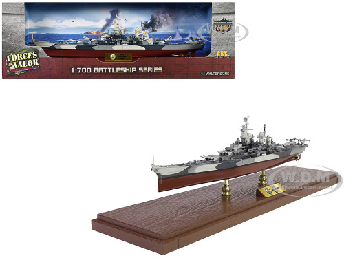 USS Missouri BB 63 Iowa class Battleship Battle of Okinawa 1945 United States Navy Full Hull Edition Battleship Series 1/700 Diecast Model Forces of Valor FOV-861131B