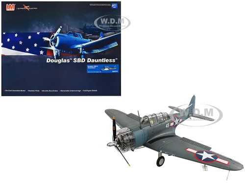 Douglas SBD 5 Dauntless Bomber Aircraft VB 16 USS Lexington 1943 United States Navy Premium Collection 1/32 Diecast Model Hobby Master HA0215