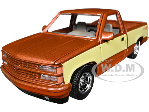 1992 Chevrolet 454 SS Pickup Truck Copper Metallic with Beige Sides American Classics Series 1/24 Diecast Model Car Motormax 73203COP