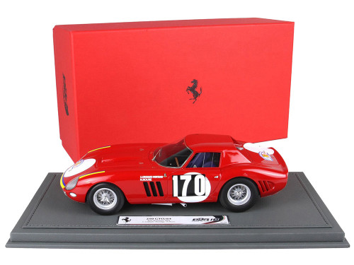 Ferrari 250 GTO #170 Annie Soisbault de Montaigu Nicole Roure Tour de France Automobile 1964 with DISPLAY CASE Limited Edition to 200 pieces Worldwide 1/18 Model Car BBR BBR1846F