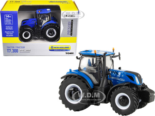 New Holland Genesis T7.300 PLM Tractor Blue New Holland Agriculture Prestige Collection 1/64 Diecast Model ERTL TOMY 13991