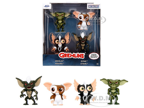 Set of 4 Diecast Figures Gremlins 1984 Movie Metalfigs Series Diecast Models Jada 35372