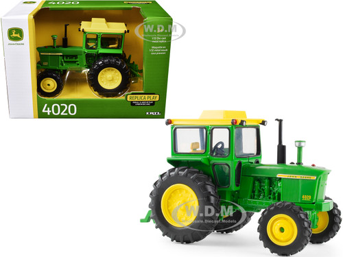John Deere 4020 Tractor Green Yellow Top Replica Play Series 1/32 Diecast Model ERTL TOMY 45864