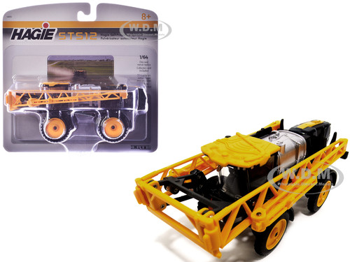 Hagie STS12 Self-Propelled Sprayer Black Yellow 1/64 Diecast Model ERTL TOMY 45835