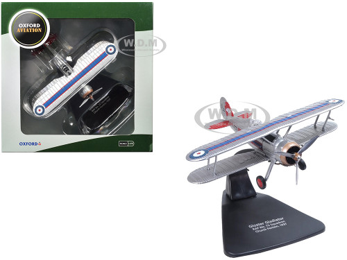 Gloster Gladiator Fighter Aircraft No 72 Squadron Church Fenton 1937 British Royal Air Force Oxford Aviation Series 1/72 Diecast Model Airplane Oxford Diecast AC122