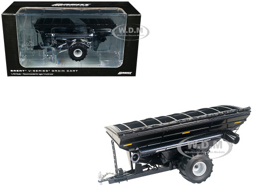 Brent V1300 Grain Cart with Tires Black Metallic 1/64 Diecast Model SpecCast UBC067