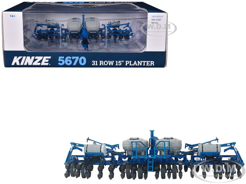 Kinze 5670 31 Row 15 Planter Blue 1/64 Diecast Model SpecCast KZE1342