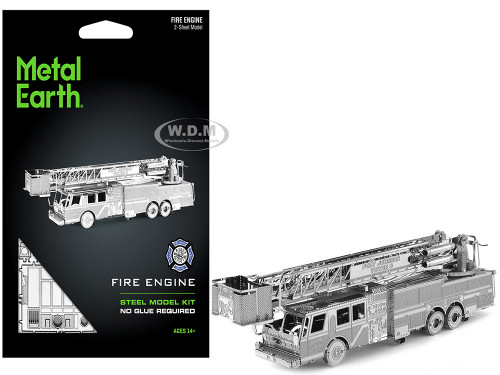 Model Kit Fire Engine Fort Johnson Tower 6 Moderate Difficulty Steel Model Metal Earth MMS115