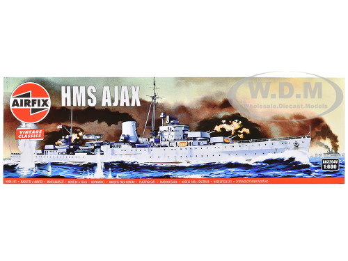 Level 3 Model Kit HMS Ajax Light Cruiser 1/600 Plastic Model Kit Airfix A03204V