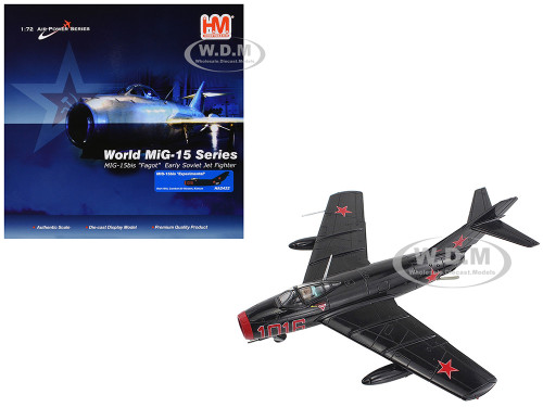 Mikoyan Gurevich MiG 15Bis Fighter Aircraft Experimental Combat Air Museum Kansas Air Power Series 1/72 Diecast Model Hobby Master HA2422