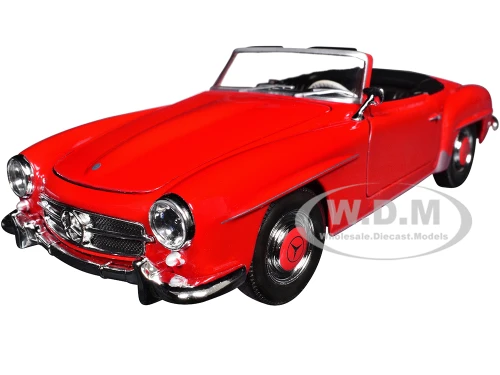 1955 Mercedes Benz 190 SL Red NEX Models Series 1/24 Diecast Model Car Welly 24118CW-RD