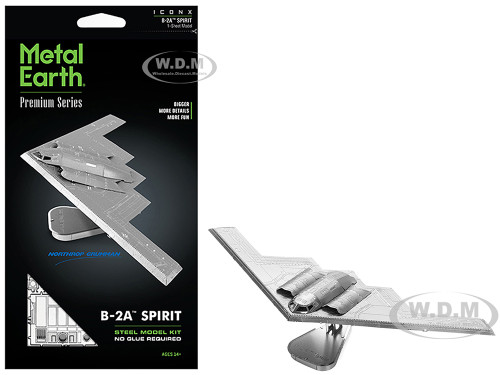 Model Kit Northrop Grumman B 2 Spirit Stealth Bomber Aircraft Moderate Difficulty Steel Model Metal Earth ICX113