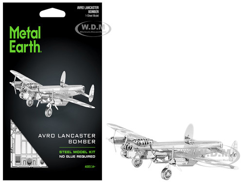 Model Kit Avro Lancaster Bomber Aircraft Royal Air Force Moderate Difficulty Steel Model Metal Earth MMS067