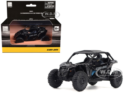 Can Am Maverick X3 X RS Turbo RR Triple Black with Driver Figure 1/32 Diecast Model BRP Models 60001