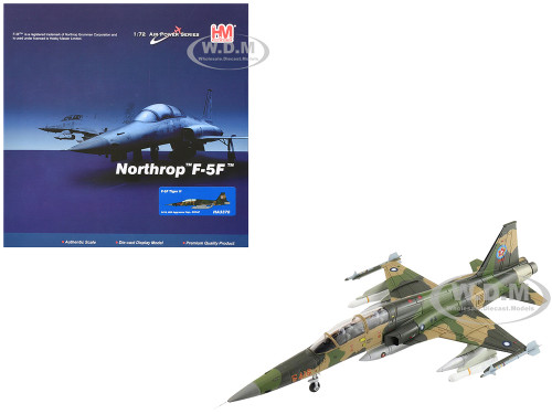 Northrop F 5F Tiger II Aircraft 46th Aggressor Squadron 7th Flight Training Wing Republic of China Air Force Air Power Series 1/72 Diecast Model Hobby Master HA3376
