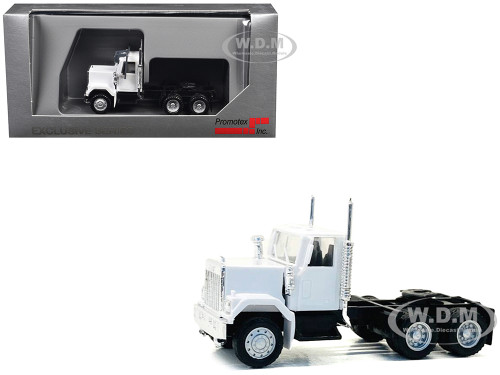 GMC Short Day Cab White 1/87 (HO) Plastic Model Car Promotex 015234W