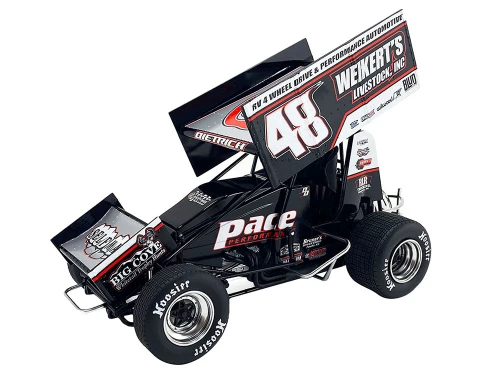 Winged Sprint Car #48 Danny Dietrich Weikert s Livestock Inc Gary Kauffman Racing 2024 1/18 Diecast Model Car ACME A1824016