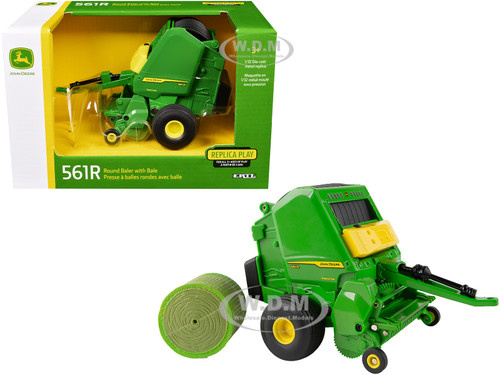 John Deere 561R Round Baler Green Bale Replica Play Series 1/32 Diecast Model ERTL TOMY 45901