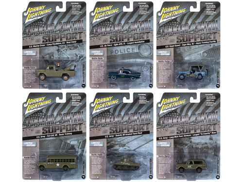 Military Set B of 6 pieces 2024 Release 2 Limited Edition Diecast Models Johnny Lightning JLML011B