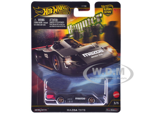 Mazda 787B Prototype Race Car Black Hammer Drop Series Diecast Model Car Hot Wheels HRW08