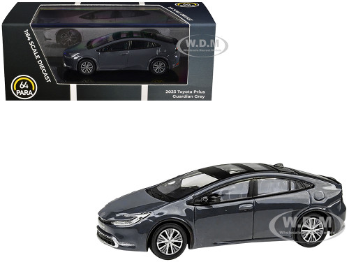 2023 Toyota Prius Guardian Gray 1/64 Diecast Model Car Paragon Models PA-55606