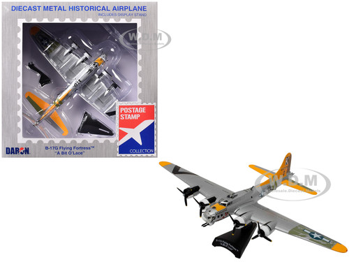 Boeing B-17G Flying Fortress Bomber Aircraft A Bit o’ Lace United States Air Corps 1/155 Diecast Model Airplane Postage Stamp PS5402-6