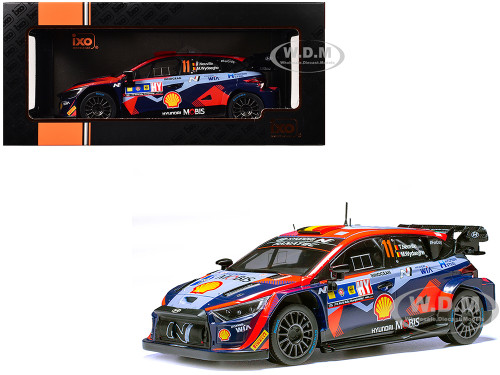 Hyundai i20 N Rally1 #11 Thierry Neuville Martijn Wydaeghe Winner Central European Rally 2023 1/18 Diecast Model Car IXO Models 18RMC19322