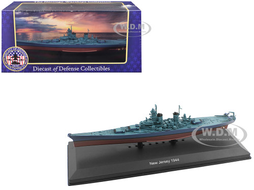 USS New Jersey BB 62 Battleship 1944 1/1100 Diecast Model Diecast of Defense Collectibles HW1100-003SP