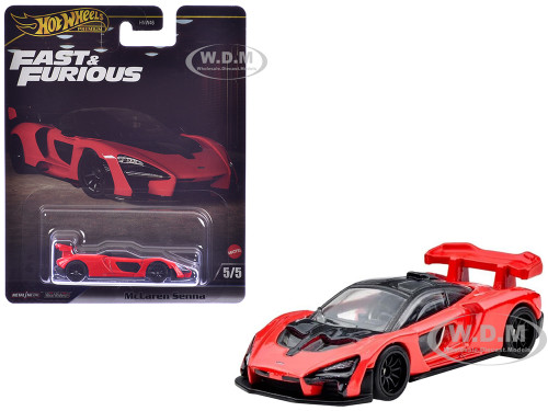 McLaren Senna Red Fast X 2023 Movie Fast & Furious Series Diecast Model Car Hot Wheels JBL92