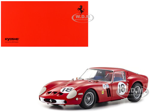 Ferrari 250 GTO #18 Pedro Rodriguez Winner Daytona 3 Hours 1963 1/18 Diecast Model Car Kyosho KS08438F