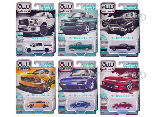 Auto World Premium 2025 Release 1 Set A of 6 pieces 1/64 Diecast Model Cars Auto World 64502A